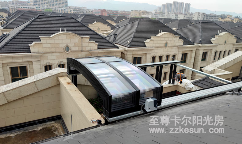 【万厦御园】顶楼露台花园移动阳光房完工!